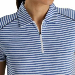 FootJoy Women's Heather Stripe Polo -Golf Clubs Shop footjoy womens heather stripe polo cobalt 04 21695.1631901195