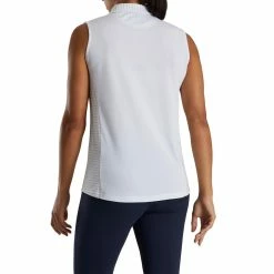 FootJoy Women's Open Placket Sleeveless Polo -Golf Clubs Shop footjoy womens open placket sleeveless polo white 03 92749.1673285373