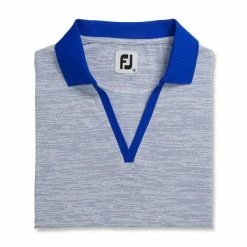 FootJoy Women's Open Placket Space Dye Polo 19 FootJoy Women's Open Placket Space Dye Polo -Golf Clubs Shop footjoy womens open placket space dye polo white cobalt 05 38174.1631902167