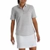 FootJoy Women's Pique Pinstripe Half Sleeve Polo 8 FootJoy Women's Pique Pinstripe Half Sleeve Polo -Golf Clubs Shop footjoy womens pique pinstripe half sleeve polo light grey heather 01 31206.1673899448
