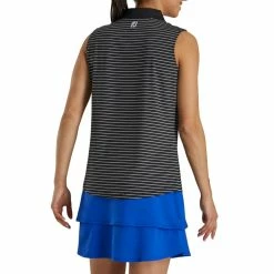 FootJoy Women's Sleeveless Pinstripe Polo -Golf Clubs Shop footjoy womens sleeveless pinstripe polo black 03 72982.1633122943