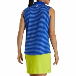 FootJoy Women's Sleeveless Pinstripe Polo -Golf Clubs Shop footjoy womens sleeveless pinstripe polo cobalt 03 56851.1633122943