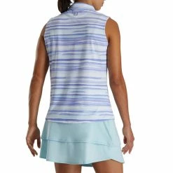 FootJoy Women's Watercolor Sleeveless Polo 13 FootJoy Women's Watercolor Sleeveless Polo -Golf Clubs Shop footjoy womens watercolor sleeveless polo violet 02 64912.1673900314