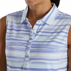 FootJoy Women's Watercolor Sleeveless Polo 14 FootJoy Women's Watercolor Sleeveless Polo -Golf Clubs Shop footjoy womens watercolor sleeveless polo violet 03 06923.1673906713