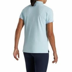 FootJoy Women's Watercolor Trim Polo -Golf Clubs Shop footjoy womens watercolor trim polo sky 03 03257.1676579771