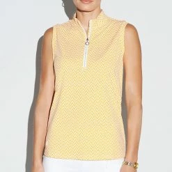 GGBLUE Tess Sleeveless Polo -Golf Clubs Shop ggblue tess sleeveless polo gatsby 01 76243.1676581364