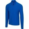 Greg Norman Heathered 1/4 Zip Mock -Golf Clubs Shop greg norman heathered 1 4 zip mock maritime heather 01 16616.1632774996