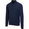 Greg Norman Performance Blend Lined 1/4 Zip Wind Sweater -Golf Clubs Shop greg norman performance blend lined 1 4 zip wind sweater navy 01 36483.1659043397