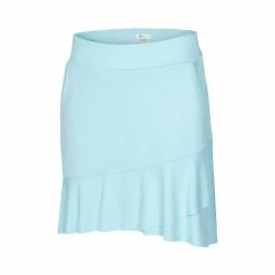 Greg Norman Women's Crossover Flounce Pull-On Skort -Golf Clubs Shop greg norman womens crossover flounce pull on skort pure aqua 01 20045.1644351740