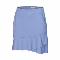 Greg Norman Women's Crossover Flounce Pull-On Skort -Golf Clubs Shop greg norman womens crossover flounce pull on skort sweet iris 01 85798.1644351740