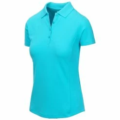 Greg Norman Women's Short Sleeve Protek Micro Pique Polo -Golf Clubs Shop greg norman womens short sleeve protek micro pique polo aqua 01 93894.1633463944
