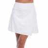 IBKUL Solid Faux Wrap Skort -Golf Clubs Shop ibkul solid faux wrap skort white 01 43993.1659043237