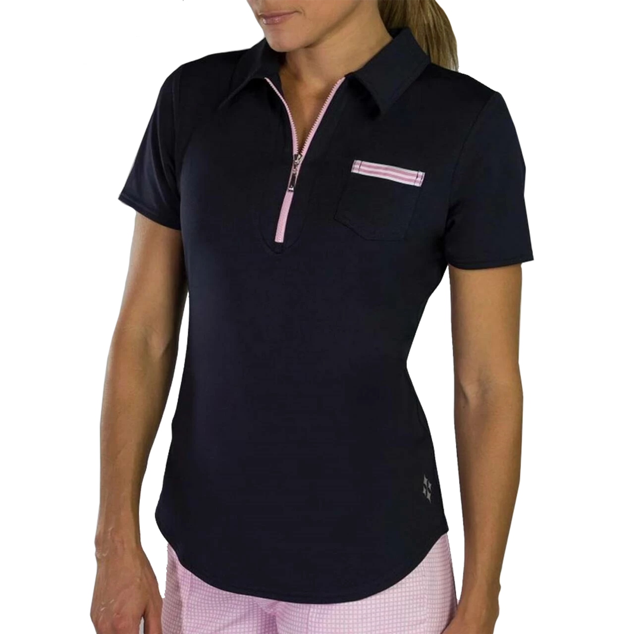 Jofit Grosgrain Pocket Polo - Midnight 1 Jofit Grosgrain Pocket Polo - Midnight