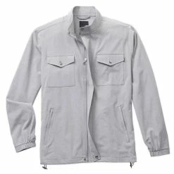 Linksoul Boardwalker Full-Zip Windbreaker -Golf Clubs Shop linksoul boardwalker full zip windbreaker grey 01 01081.1632856449