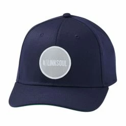Linksoul Grey Patch Hat -Golf Clubs Shop linksoul grey patch hat navy 01 55172.1632943270