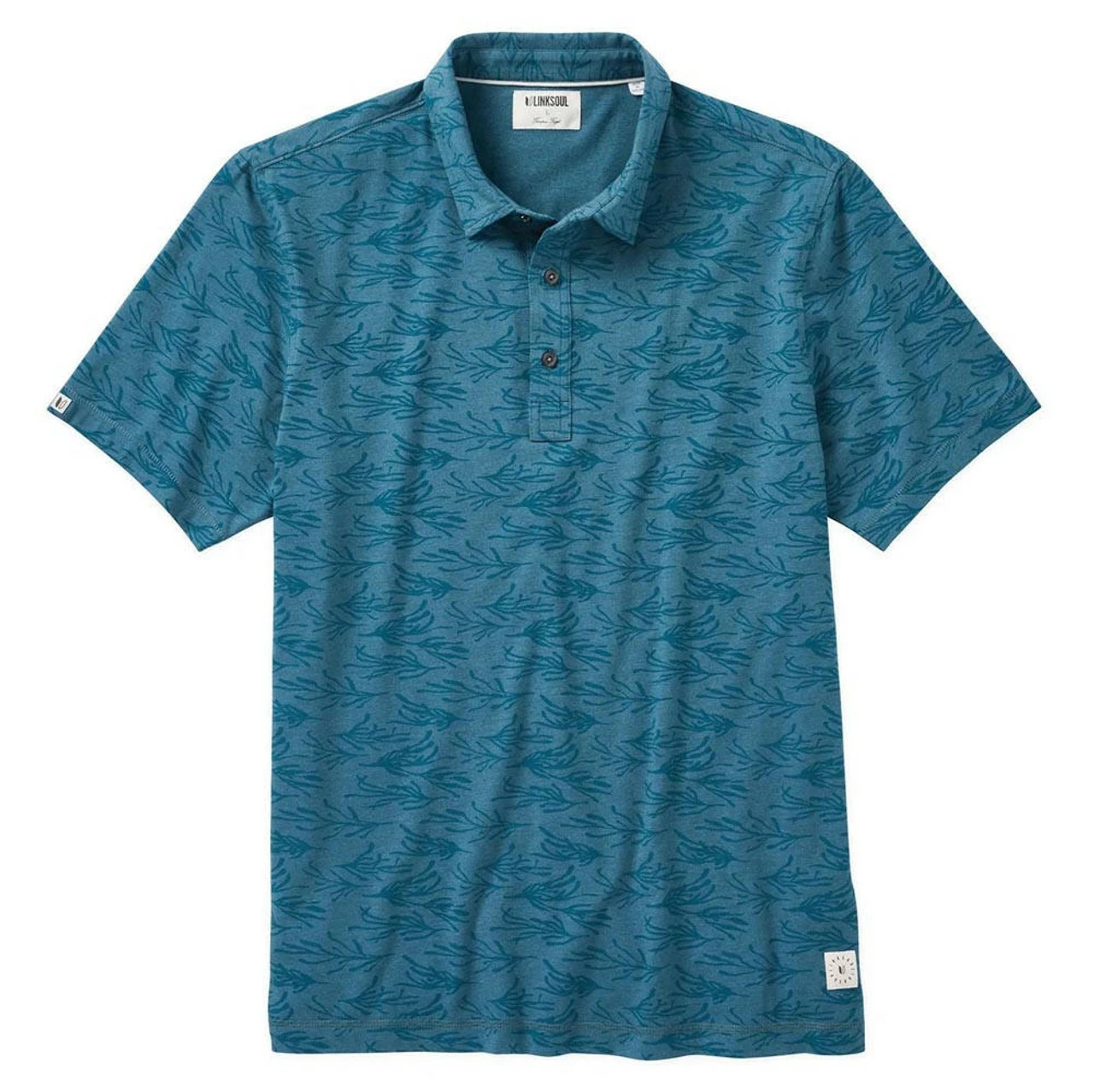 Linksoul Seaweed Print Anza Polo 1 Linksoul Seaweed Print Anza Polo