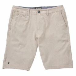 Linksoul Solid Boardwalker Shorts -Golf Clubs Shop linksoul solid boardwalker short khaki 01 19660.1659042677