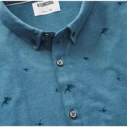 Linksoul Songbird Print Anza Shirt -Golf Clubs Shop linksoul songbird print anza shirt river 02 63260.1676594204