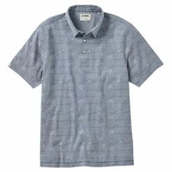 Linksoul Wave Print Oxford Polo -Golf Clubs Shop linksoul wave print oxford polo river 01 56630.1676595282