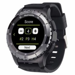 SkyCaddie LX5C GPS Smart Golf Watch -Golf Clubs Shop lx5c front left angle scoring 500x500