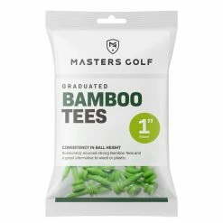 Masters Golf 25mm Bamboo Graduated Golf Tees - 25 Pack