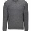 Matte Grey Ridge Long Sleeve V-Neck 24 Matte Grey Ridge Long Sleeve V-Neck -Golf Clubs Shop matte grey ridge long sleeve v neck jet grey 01 85029.1632935329