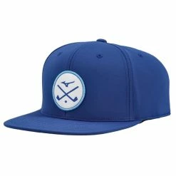 Mizuno Crossed Clubs Snapback Hat -Golf Clubs Shop mizuno crossed clubs snapback hat royal 01 20305.1673904001