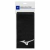 Mizuno Microfibre Cart Golf Towel -Golf Clubs Shop mizuno fibre cart golf towel black