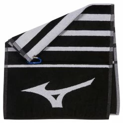Mizuno RB Tour Golf Towel -Golf Clubs Shop mizuno rb tour towel folded black white twt21rb 1