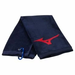 Mizuno RB Tri-Fold Golf Towel -Golf Clubs Shop mizuno rb tri fold golf towel blue red twrb21tt