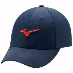 Mizuno Tour Adjustable Lightweight Hat -Golf Clubs Shop mizuno tour adjustable lightweight hat navy red 01 22710.1636977022