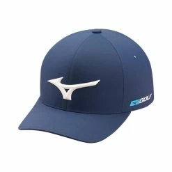 Mizuno Tour Delta Fitted Hat -Golf Clubs Shop mizuno tour delta fitted hat navy 01 74579.1636983918