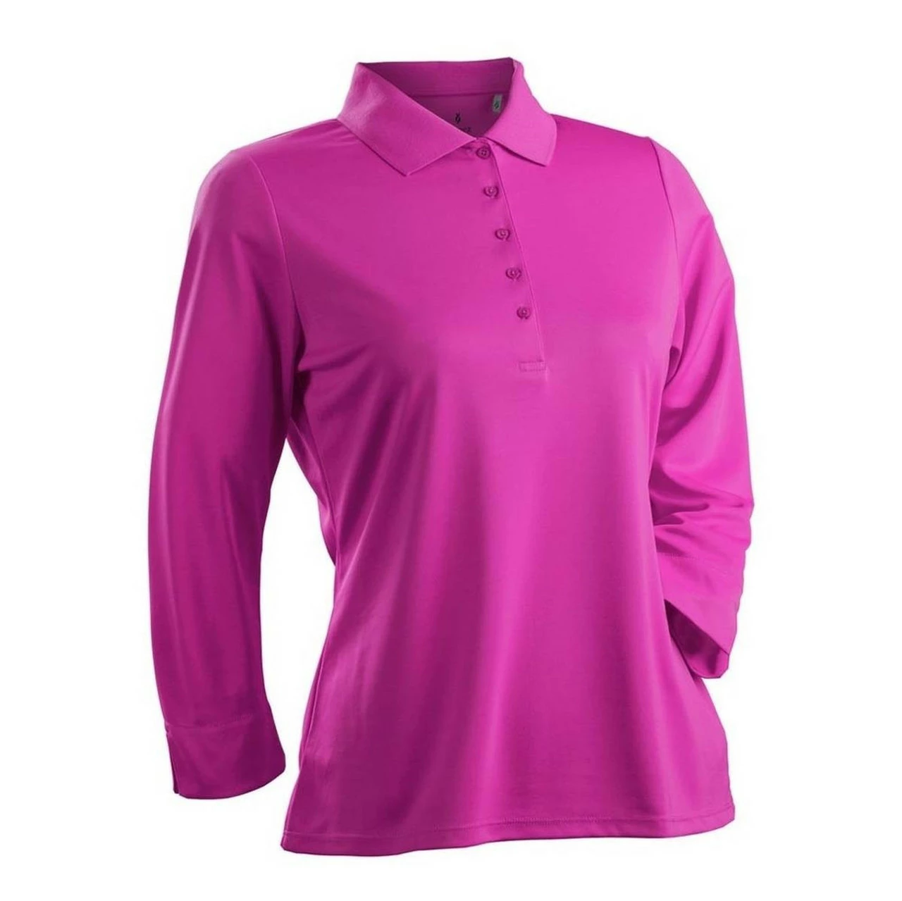 Nancy Lopez Luster 3/4 Sleeve Polo - Plus Size 1 Nancy Lopez Luster 3/4 Sleeve Polo - Plus Size