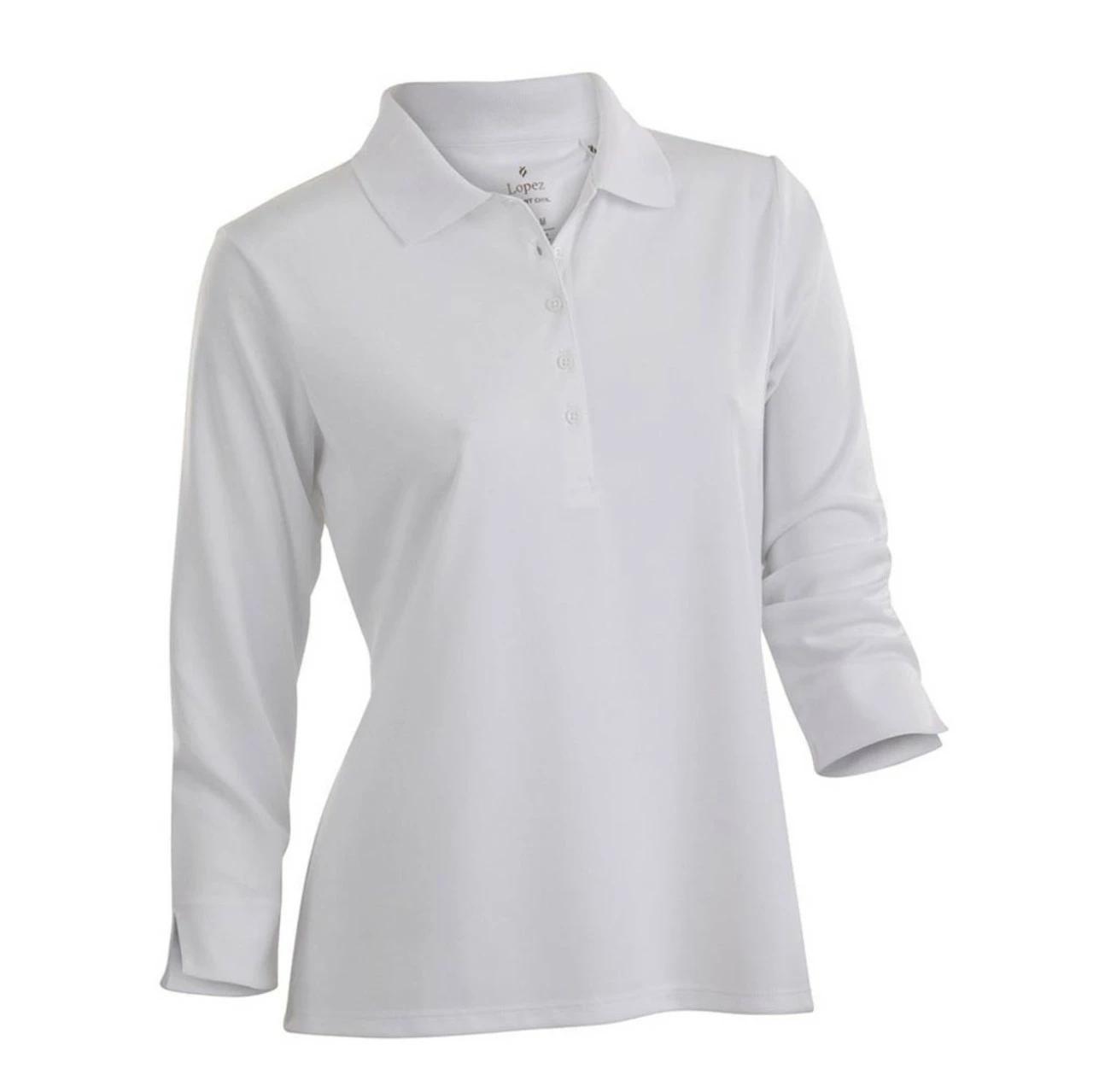 Nancy Lopez Luster 3/4 Sleeve Polo - Plus Size 2 Nancy Lopez Luster 3/4 Sleeve Polo - Plus Size - Image 2