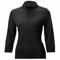 Nancy Lopez Luster 3/4 Sleeve Polo 12 Nancy Lopez Luster 3/4 Sleeve Polo -Golf Clubs Shop nancy lopez luster 3 4 sleeve polo black 01 88538.1633540841