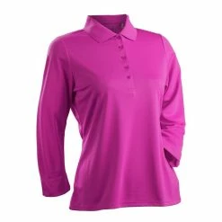 Nancy Lopez Luster 3/4 Sleeve Polo 8 Nancy Lopez Luster 3/4 Sleeve Polo -Golf Clubs Shop nancy lopez luster 3 4 sleeve polo hot pink 01 71582.1633540841