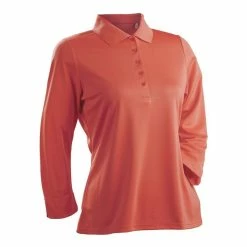 Nancy Lopez Luster 3/4 Sleeve Polo 10 Nancy Lopez Luster 3/4 Sleeve Polo -Golf Clubs Shop nancy lopez luster 3 4 sleeve polo tangerine 01 98221.1633540841