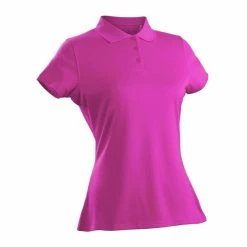 Nancy Lopez Luster Short Sleeve Polo -Golf Clubs Shop nancy lopez luster short sleeve polo hot pink 01 07533.1633466364
