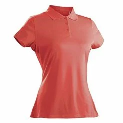 Nancy Lopez Luster Short Sleeve Polo -Golf Clubs Shop nancy lopez luster short sleeve polo tangerine 01 64677.1633466363