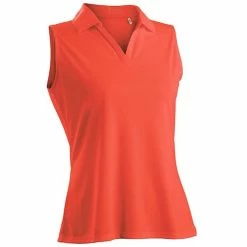 Nancy Lopez Luster Sleeveless Polo 6 Nancy Lopez Luster Sleeveless Polo -Golf Clubs Shop nancy lopez luster sleeveless polo tangerine 01 54351.1633466644