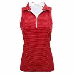 Nancy Lopez Zone Sleeveless Polo -Golf Clubs Shop nancy lopez zone sleeveless polo cherry 01 24470.1648053527