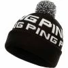 Ping Logo Bobble Beanie -Golf Clubs Shop ping logo bobble beanie black white 01 33522.1643119936