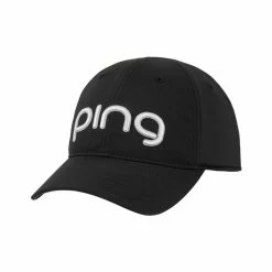 Ping Women's Tour Delta Hat -Golf Clubs Shop ping womens tour delta hat black white 01 90630.1652367837