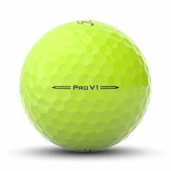 Titleist Pro V1 2023 Yellow Golf Balls 7 Titleist Pro V1 2023 Yellow Golf Balls -Golf Clubs Shop prov1 yellow ball side
