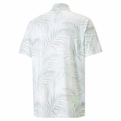 Puma Cloudspun Palm Leaf Polo -Golf Clubs Shop puma cloudspun palm leaf polo white minty burst 02 13915.1676577864