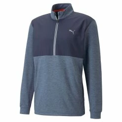 Puma Cloudspun WRMLBL 1/4 Zip -Golf Clubs Shop puma cloudspun wrmlbl 1 4 zip navy blazer evening sky 01 56524.1678219625