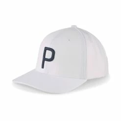 Puma P Hat -Golf Clubs Shop puma p hat white glow navy blazer 01 78236.1678809186