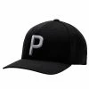 Puma P Snapback Hat -Golf Clubs Shop puma p snapback hat black 01 61879.1640268310