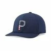 Puma Pars & Stripes P Snapback Hat -Golf Clubs Shop puma pars and stripes p snapback hat navy blazer 01 85054.1645027105