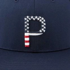 Puma Pars & Stripes P Snapback Hat 10 Puma Pars & Stripes P Snapback Hat -Golf Clubs Shop puma pars and stripes p snapback hat navy blazer 04 52017.1645027105